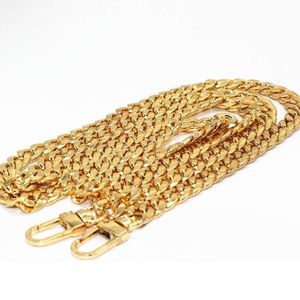 New 47" Iron Flat Chain Strap Handbag Chain in gold